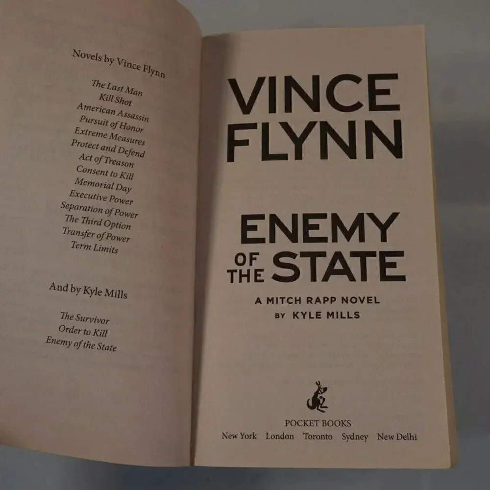 Enemy of the State A Mitch Rapp Novel By Kyle Mills 2017 Paperback